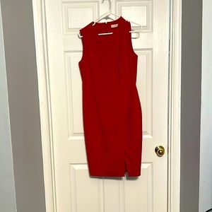 Calvin Klein red dress size 8